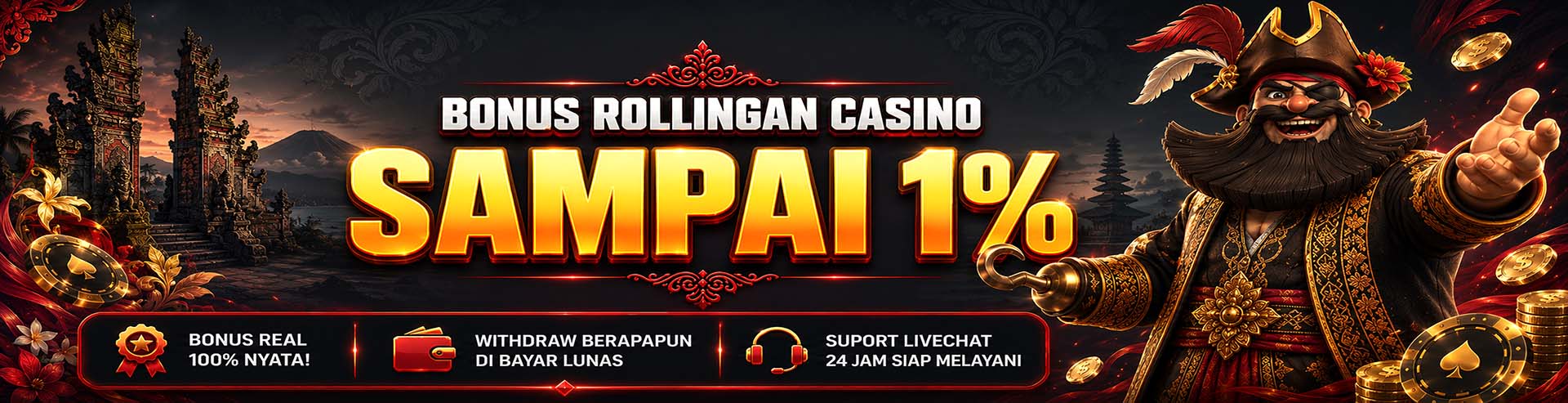 Bonus Casino 1%